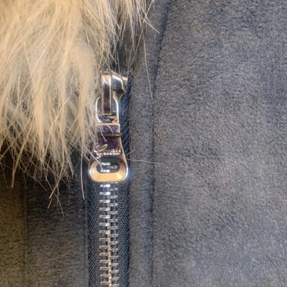 GUESS Motor Bike Faux Fur Jacket Fleece Lining sz Large Great Condition. - Picture 4 of 11